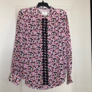 Kate Spade Long Sleeve Silk Blouse